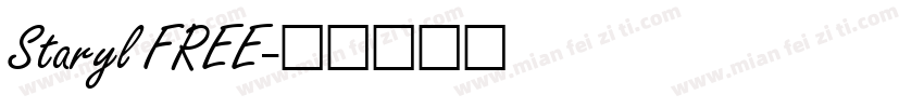 Staryl FREE字体转换